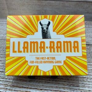 LLAMA RAMA The Fast Action Fun Filled Rhyming Game Card‎ Game Ages 8+